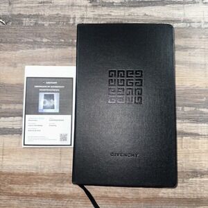 Givenchy Novelty Notebook Black Hardcover w/Certificate Of Authenticity New